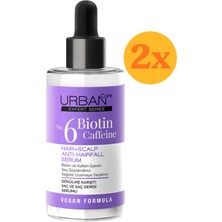 Urban Care Expert No.6 Biotin Caffeine Dökülme Karşıtı Saç Bakım Serumu 50 Ml-Vegan - 2 Adet