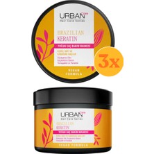 Urban Care Brazilian Keratin Yoğun Saç Bakım Maskesi 230 ml - 3 Adet