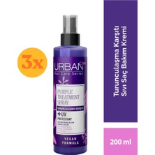 Urban Care Mor Turunculaşma Karşıtı Sıvı Saç Bakım Kremi 200 ml - 3 Adet