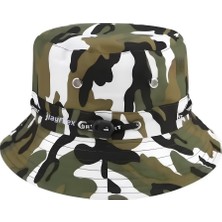 Layfhex Erkek Kadın Unisex Safari Şapka Güneş Koruyucu Balıkçı Şapkası Outdoor Kamp Avcılık Trekking Kamuflaj