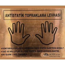 Activ Elektrik Activ Çift El Işaretli Statik Levha 25X33 cm