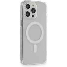 Renas Store Newface Iphone 14 Pro Max Kılıf Matte Şeffaf Magneticsafe - Şeffaf