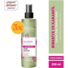 Urban Care Rosemary & Clove Biberiye ve Karanfil Saç Bakım Sütü 200 ml - 3 Adet