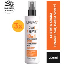Urban Care Shake N Repair 10-In-1 Onarıcı Etkili Durulanmayan Saç Bakım Spreyi 200 ml - 3 Adet