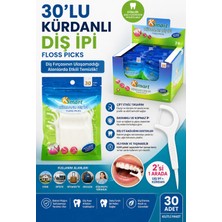 Yenilig 30'lu Kürdanlı Diş Ipi Floss Picks Dayanıklı Diş Arası Temizleyici Hijyenik Taşınabilir Paket