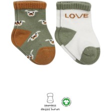 Renas Store Mey Ithalat®   2'li Love Dog Penye Soket Çorap 10118 Nil
