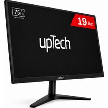 Uptech 19" LED Monitör 75Hz 5ms HDMI VGA Geniş Ekran Bilgisayar Monitörü