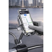 Renas Store XY-089 Motosiklet & Bisiklet Ayna Baglantılı Telefon Tutucu