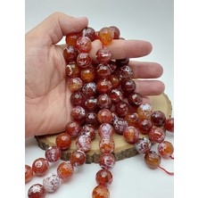 Yaşam Tohumu Akik Taşı Faset Kesim Dizi 16MM (62216)