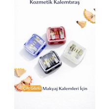 Yenilig Kozmetik Kalemtıraş | Çift Gözlü Makyaj Kalemi Açacağı | Göz Dudak Kaş Kalemi Açıcı