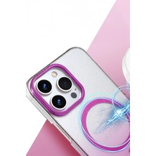 Renas Store Mey Ithalat®   Iphone 15 Pro Max Glossy Magsafe Kapak - Pembe