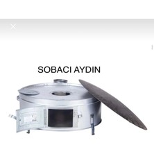 Sobacı Aydın 70 cm Ekmek Yufka Gözleme Bazlama Sacı Çift Saç Ters Çevirme Imkanlı Kavurmaya Uygun Yufka Sobası