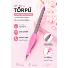 Yenilig Çift Uçlu Törpü Profesyonel Tırnak Şekillendirici Manikür Pedikür Tırnak Bakım Aparatı Dayanıklı Nail File