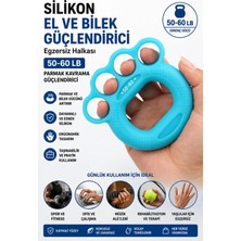 Yenilig Silikon El ve Bilek Güçlendirici Egzersiz Halkası 50-60 Lb Parmak Kavrama Güçlendirici Fitness Aparatı Çok Renkli
