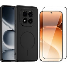 Vendas Xiaomi Redmi Note 15 Pro 5g Kılıf M-Safe Mıknatıs Tutucu Özellikli Zore Meta Kapak + Cam Ekran Koruyucu