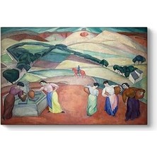Belirtilmemiş Diego Rivera - At The Fountain Of Toledo Tablosu - 90X60CM