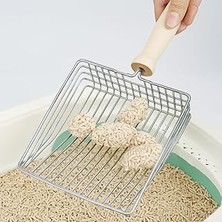 Belirtilmemiş Jouis Kumu Küreği Metal Ahşap Saplı Dayanıklı Izgaralı Tuvaleti Temizleme Küreği Ergonomi