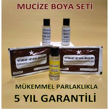Abnturk Poşet Boya Koyu Kahve 5li Set Kumaş Boyası Sabitleyici-Kalıcı Için Sirke-Parlaklık Için Iyotlu Tuz-2