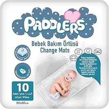 Belirtilmemiş Paddlers Bebek Bakım Örtüsü 60X60 cm 10 Adet – Alt Açma Bezi, Emici Örtü