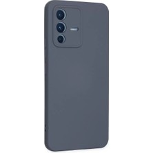 Renas Store Vivo V23 5g Kılıf Nano Içi Kadife Silikon - Gri