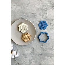 Belirtilmemiş 2'li Kar Tanesi Hamur Şekillendirici/kurabiye/seramik/polimer Kil/oyun Hamuru (8x9 Cm)