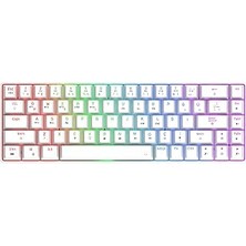 Belirtilmemiş Gravion MK68 Lunor Rgb Mekanik Klavyesi, 68 Tuş Kompakt, Bluetooth + 2.4g Kablosuz &