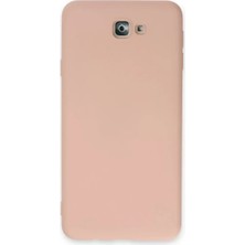 Renas Store Newface Samsung Galaxy J7 Prime Kılıf Nano Içi Kadife Silikon - Pudra