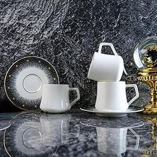 Belirtilmemiş Evaliza Diamond 6 Kişilik Çay Fincan Takımı 180 ml
