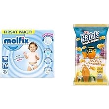 Belirtilmemiş Molfix Extra Large 6 Beden, 38 Adet X2 + Eti Balık Mini Mısırlı 40 G X1