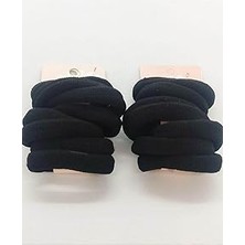 Belirtilmemiş Sermet Süs Dünyası Havlu Lastik Toka Iki Kart 16 Adet Siyah