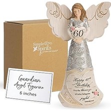Belirtilmemiş Pavilion Gift Company 82415 Elements Angels - Happy 60TH Birthday May The Blessings Of Today Bring