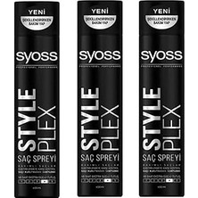 Belirtilmemiş Syoss Plex Saç Spreyi, Saç Şekillendirici, 400 Ml, 3 Adet