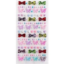 Belirtilmemiş Parlak Işıltılı Taş Sticker Yapışkanlı Tırnak Saç Süs Dekor Diy Yılbaşı Hobi Süsleme Seti (