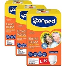 Belirtilmemiş Canped Online Emici Külot Büyük 30'lu (3 Paketi)