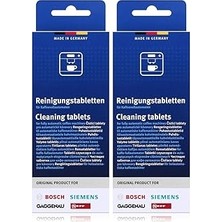 Belirtilmemiş 2'li Paket Temizlik Tableti, Kahve Otomatları Için, Termo Sürahiler TCZ6001 2 x 10 Tablet