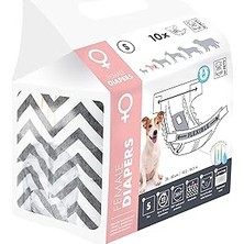 Belirtilmemiş M-Pets Diapers Di̇şi̇ Köpekler Içi̇n Külot (S) 10LU