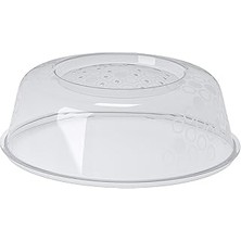 Belirtilmemiş Mikrodalga Kapağı, 26 Cm, Gri, Prickig, Polipropilen Plastik, Yuvarlak, 1 Adet, Mikrodalga Fır