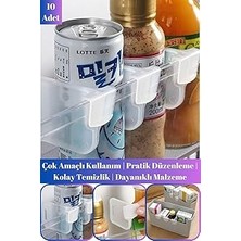 Belirtilmemiş Tafce 10 Adet Çok Amaçlı Buz Dolabı Düzenleyici | Buz Dolabı Raf Ayırıcı