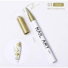 Belirtilmemiş Loreen Nail Çizim Kalemi Gold 2342