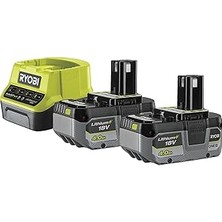 Belirtilmemiş Ryobi RC18120-240X Şarj 2 x 4.0AH ONE+18V Pilli Kiti