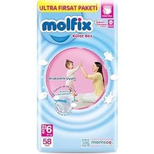Belirtilmemiş Molfix Külot Bez 6 Beden Ekstra Large Fırsat Paketi 58 Adet