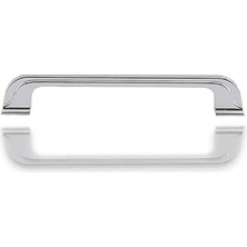 Belirtilmemiş 10 Adet Alperen 128 mm Düz Mobilya Mutfak Dolabı Çekmece Dolap Kapak Kulpu Kulbu Krom Metal Kulp