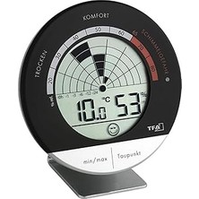 Belirtilmemiş Tfa TFA30.5032 Radar Dijital Kayıtlı Termometre Nem Ölçer, Siyah