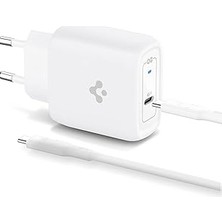 Belirtilmemiş Spigen 45W Usb-C Hızlı Şarj Aleti + Örgü Şarj Kablo Pps 2.0 / Isı Düşürücü Gan Akım Korumal