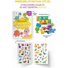 Renas Store Dinozorlar Boyama Kitabı - Oyun Hamurlu - 3 Yaş +