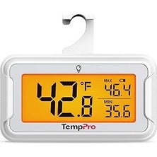 Belirtilmemiş Temppro TP110 Büyük Işıklı LCD Ekranlı, Max/min Kayıtlı Su Geçirmez Dijital Buzdolabı Dondurucu