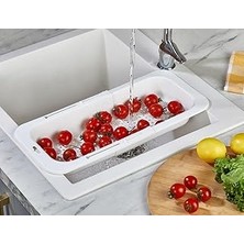 Belirtilmemiş Deconox Sürgülü Açılır Kapanır Pratik Süzgeç, Lavobo Süzgeçi, Salata Süzgeçi (Asorti̇)