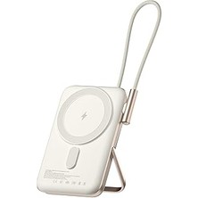 Belirtilmemiş Juo Magsafe 10000MAH Standlı 20W Dahili Type-C Kablolu Taşınabilir Hızlı Şarj Beya
