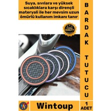 Wintoup #mat Kaymaz Silikon Pvc Su Geçirmez Isıya Dayanıklı Estetik Yıkanabilir Araç Içi Bardak Tutucu Mat