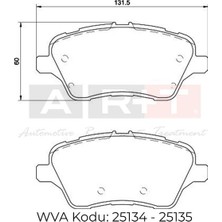 Universal Ön Fren Balatası Ford Courıer 14-- B-Max 12-- Fıesta 13--